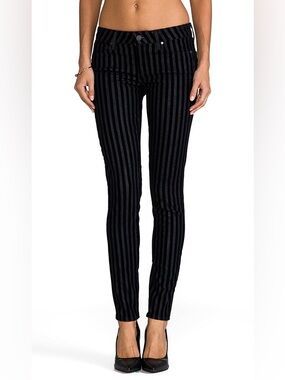 Paige Denim Verdugo Ultra Skinny in Flocked Stripe